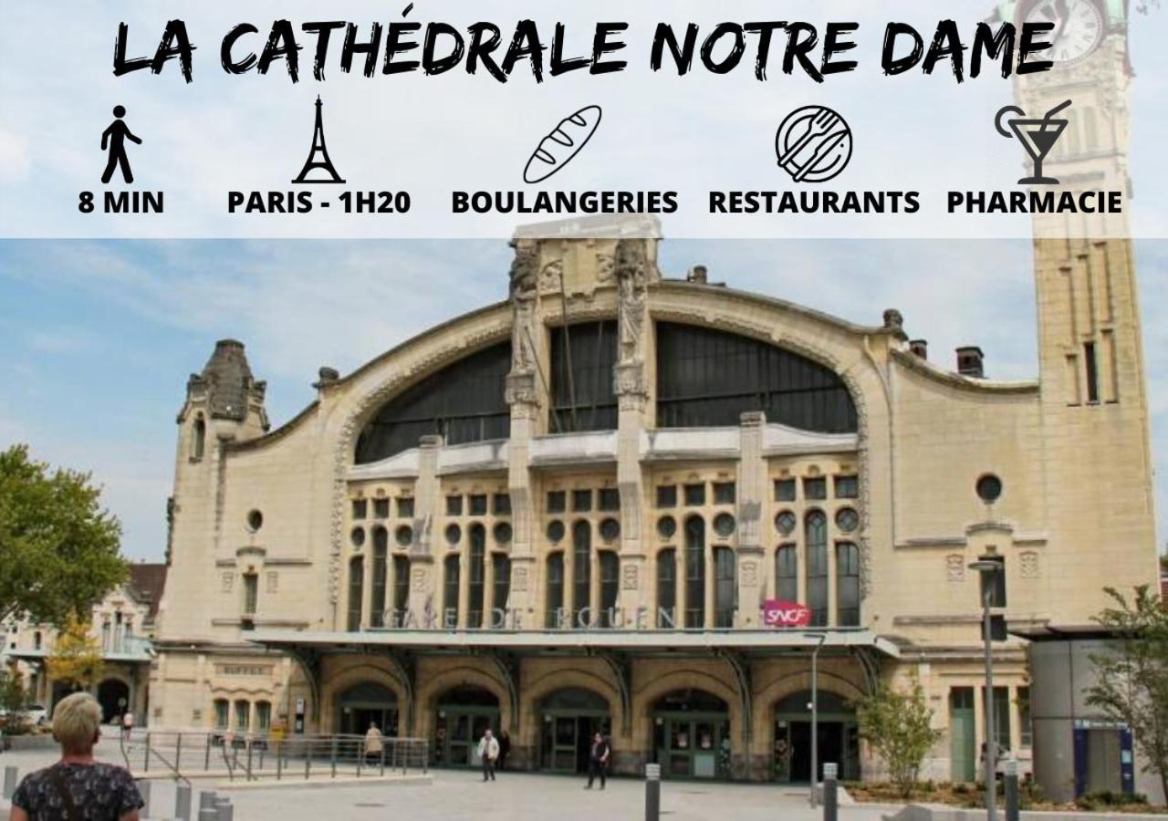 Ferienwohnung Cosy'Appart - La Cauchoise Rouen Exterior foto