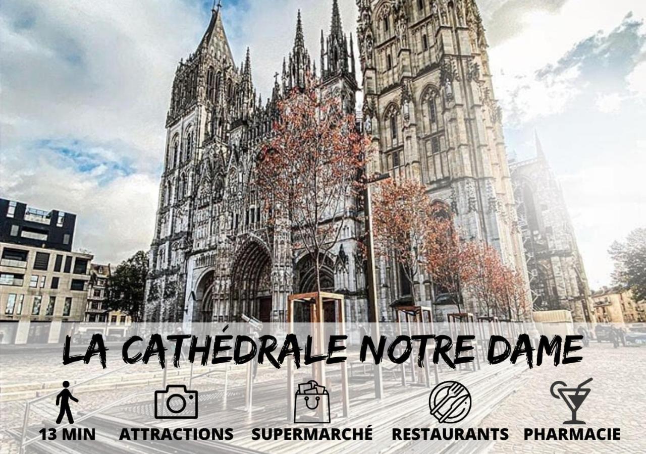 Ferienwohnung Cosy'Appart - La Cauchoise Rouen Exterior foto