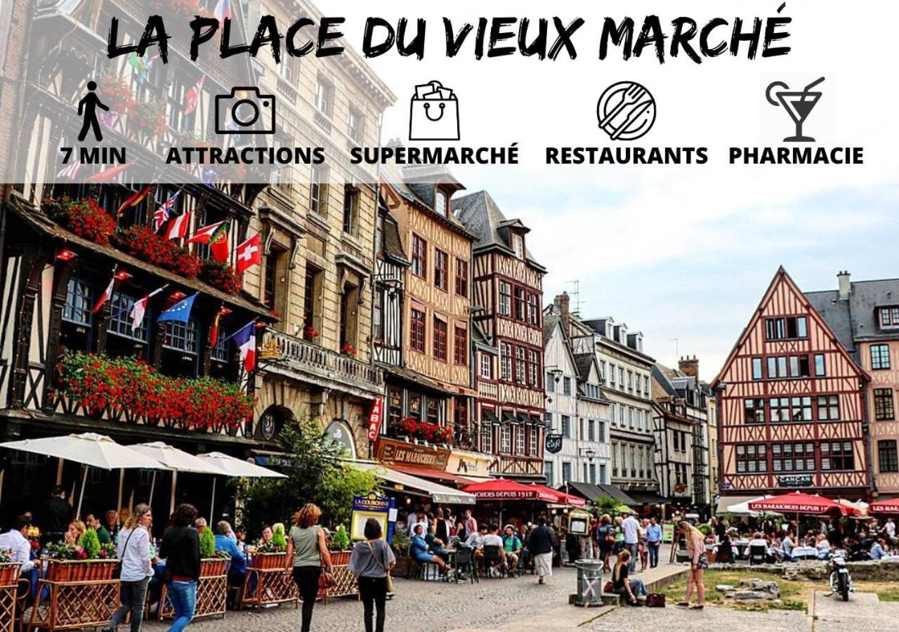 Ferienwohnung Cosy'Appart - La Cauchoise Rouen Exterior foto